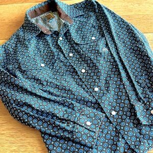 Roper Western Boy’s Long Sleeve Pearl Snap Sz 8-10
